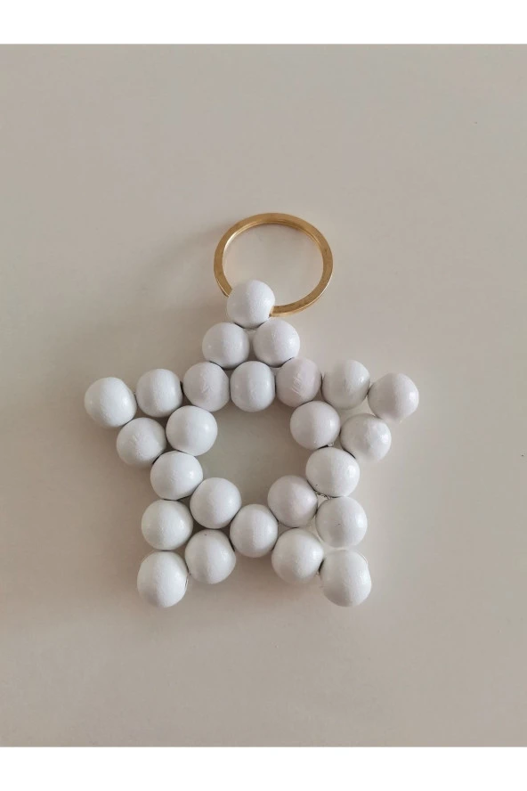 MİNİK ADIMLAR Ahşap Yıldız Anahtarlık - 2