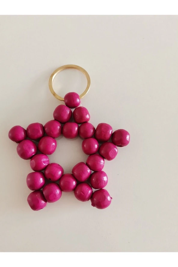 MİNİK ADIMLAR Ahşap Yıldız Anahtarlık - 2