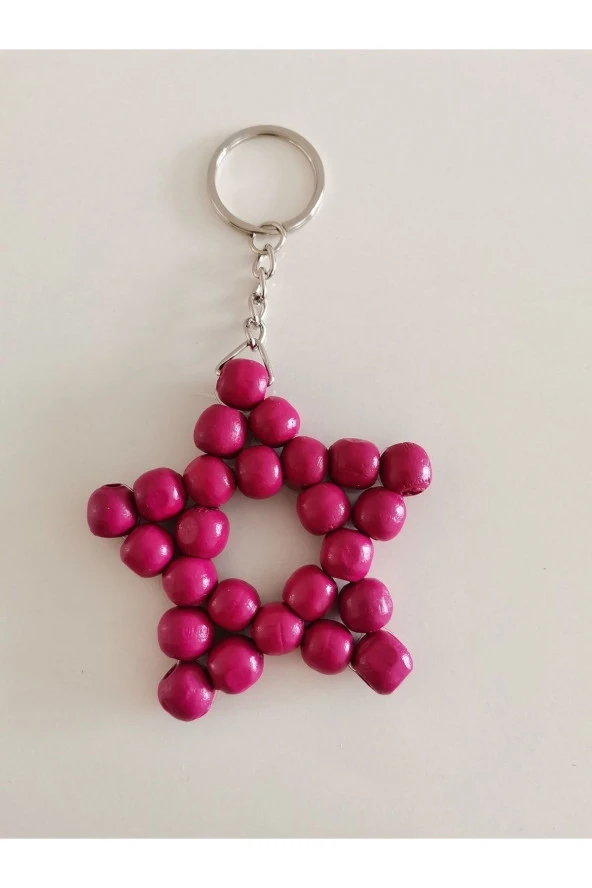 MİNİK ADIMLAR Ahşap Yıldız Anahtarlık - 3