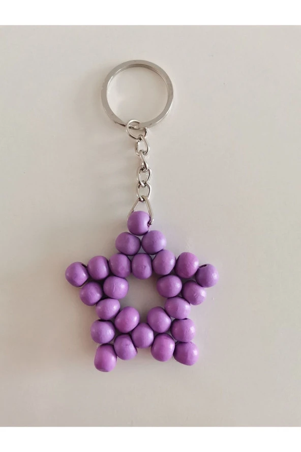 MİNİK ADIMLAR Ahşap Yıldız Anahtarlık - 2