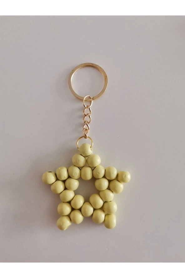 MİNİK ADIMLAR Ahşap Yıldız Anahtarlık - 2