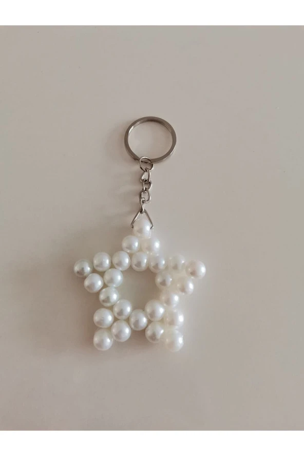 MİNİK ADIMLAR Cam İnci Yıldız Anahtarlık - 2