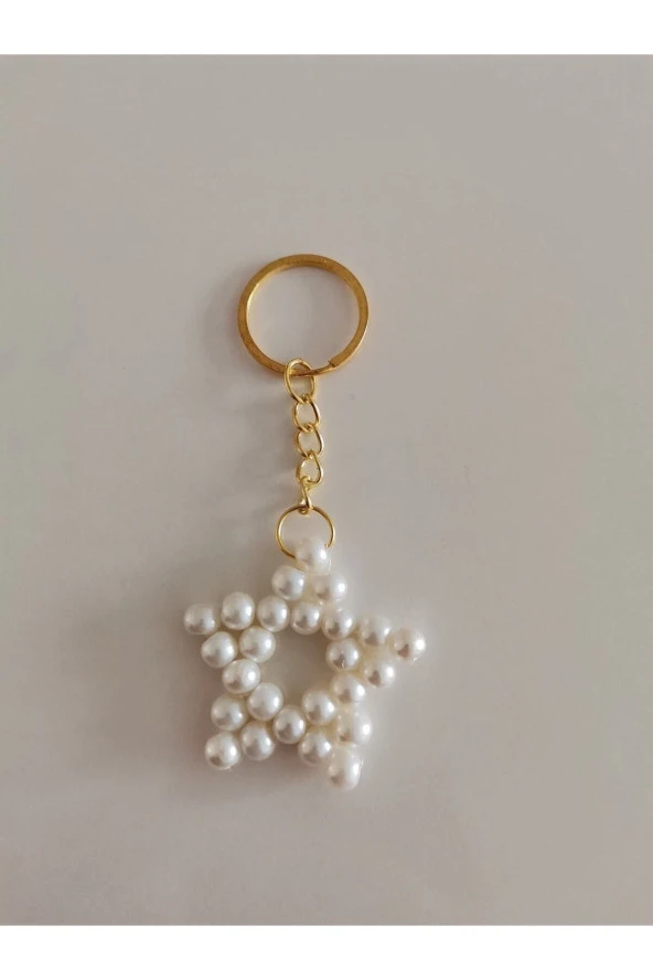 MİNİK ADIMLAR Cam İnci Yıldız Anahtarlık - 2