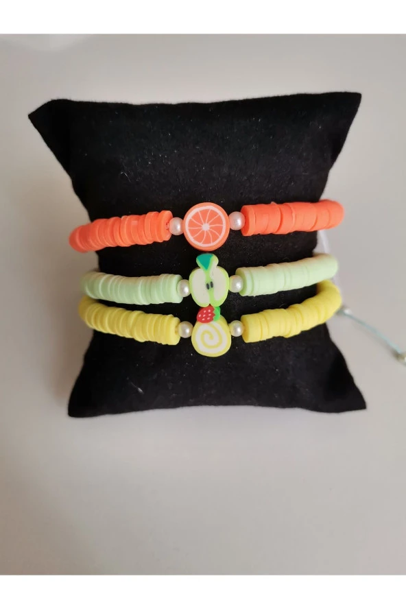 MİNİK ADIMLAR 3 ‘ Lü Fimo Boncuk Bileklik - 2