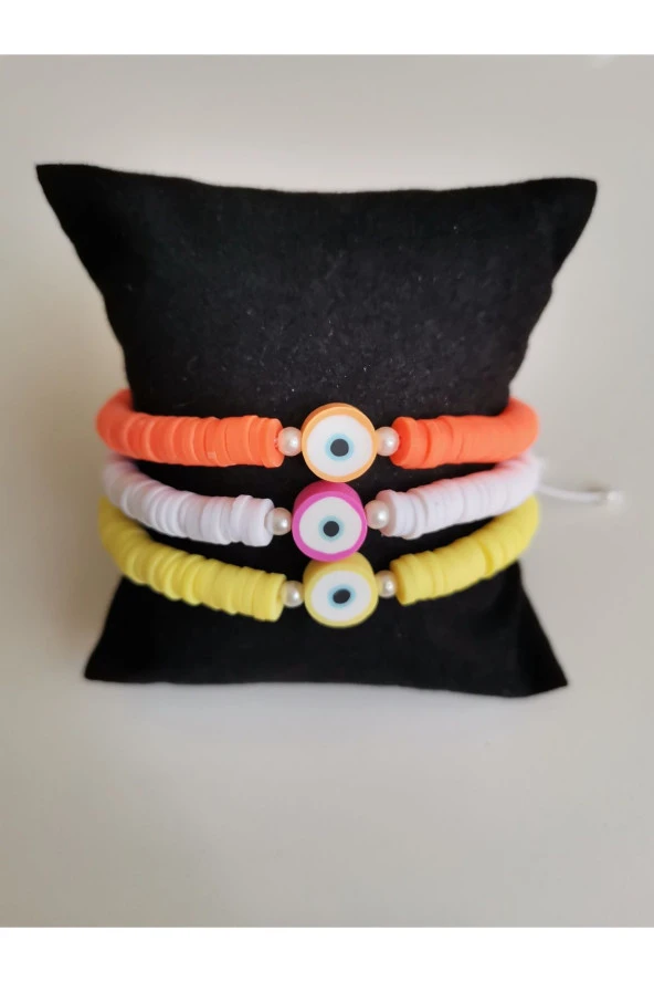 MİNİK ADIMLAR 3lü Fimo Boncuk Bileklik - 2