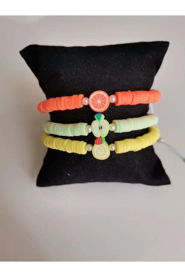 MİNİK ADIMLAR 3 ‘ Lü Fimo Boncuk Bileklik - 3