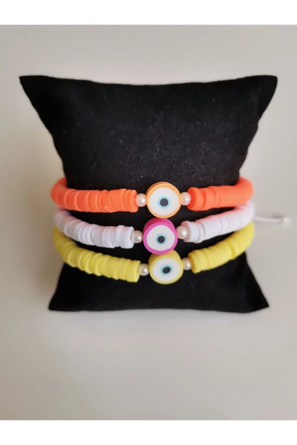 MİNİK ADIMLAR 3lü Fimo Boncuk Bileklik - 3