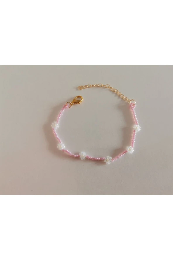 MİNİK ADIMLAR Kum Boncuk Papatya Çocuk Bileklik - 2