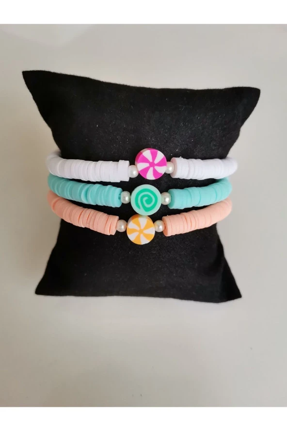 MİNİK ADIMLAR 3 ‘ Lü Fimo Boncuk Bileklik - 2
