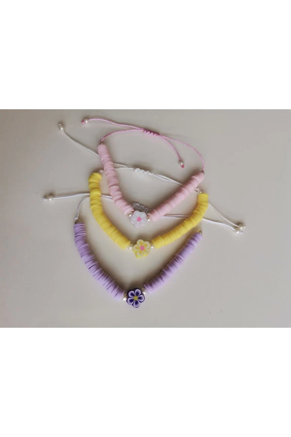 MİNİK ADIMLAR 3 ‘ Lü Fimo Boncuk Bileklik - 4