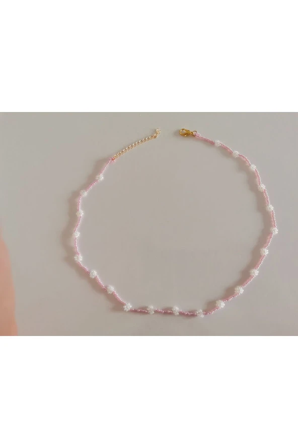 MİNİK ADIMLAR Kum Boncuk Papatya Çocuk Kolye - 2