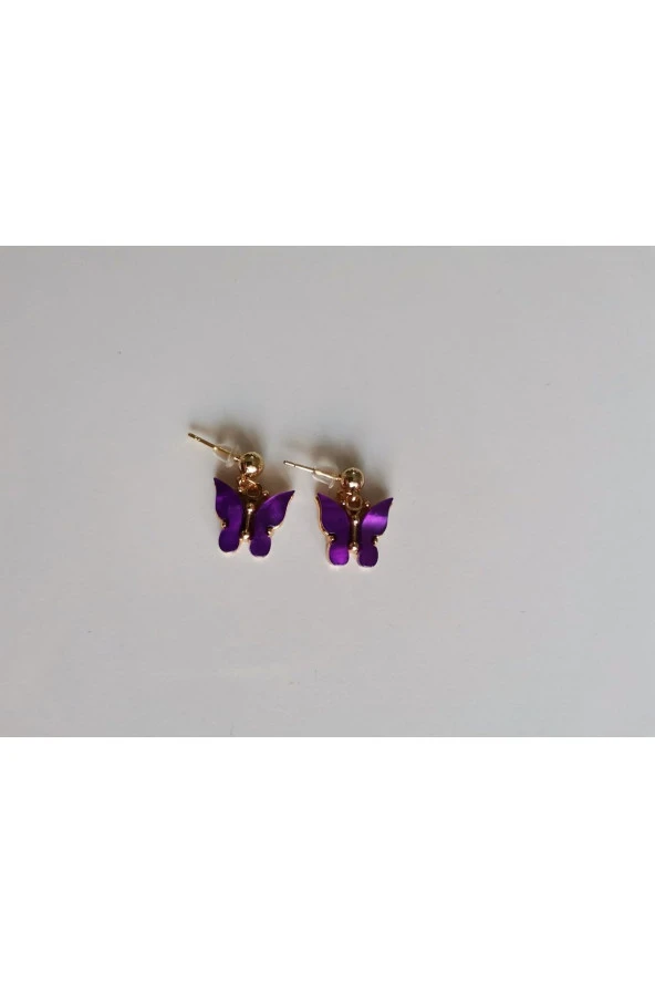 MİNİK ADIMLAR Kelebek Top Küpe - 2