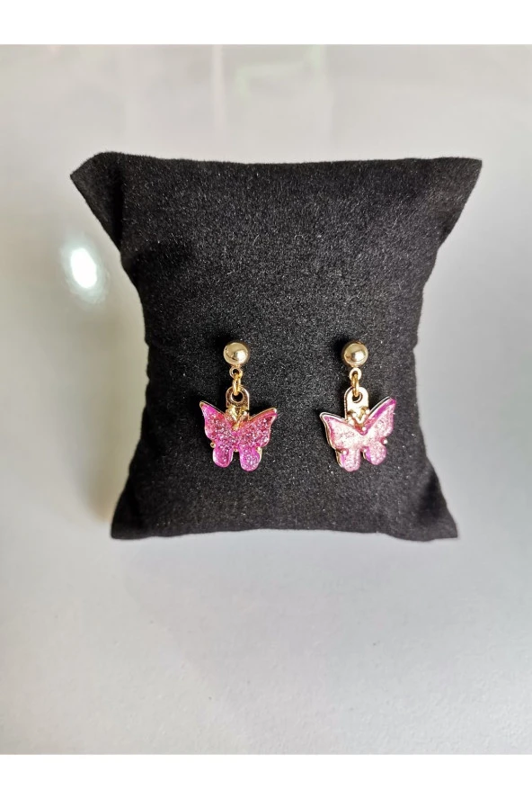 MİNİK ADIMLAR Kelebek Top Küpe - 3