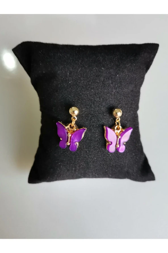 MİNİK ADIMLAR Kelebek Top Küpe - 3