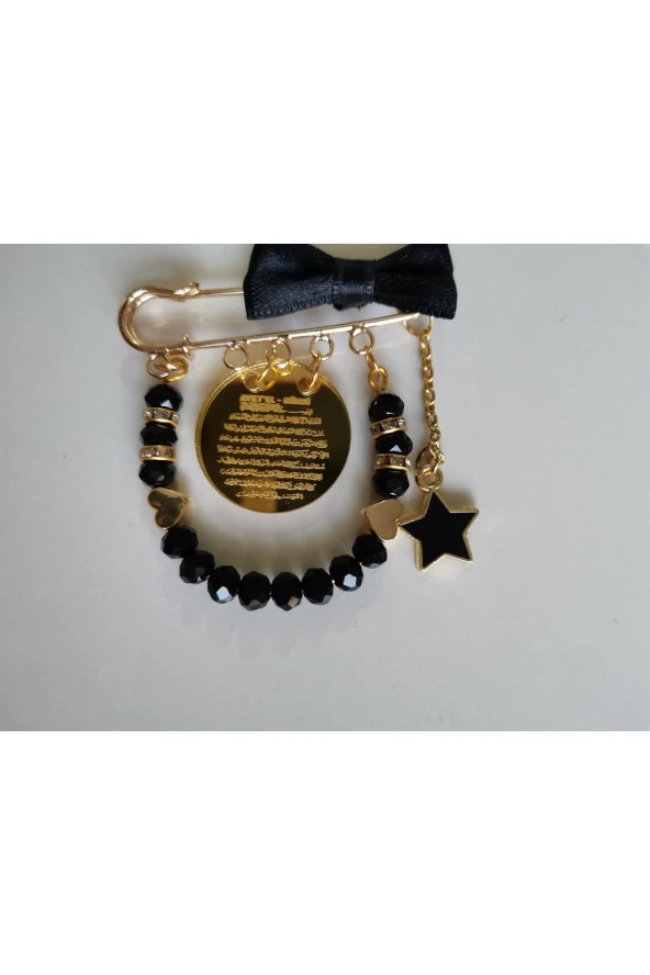 MİNİK ADIMLAR Ayetel Kürsi' Li Bebek Yaka & Yastık Ve Beşik İğnesi - 2