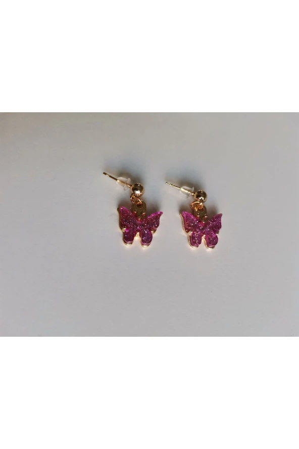 MİNİK ADIMLAR Kelebek Top Küpe - 4