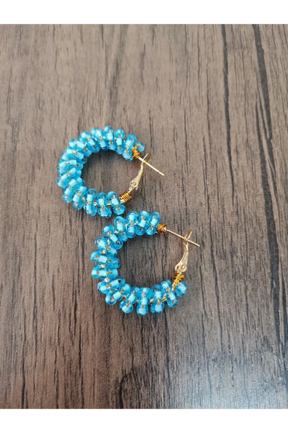 MİNİK ADIMLAR Minik Adımlar Boncuk Halka Küpe - 4