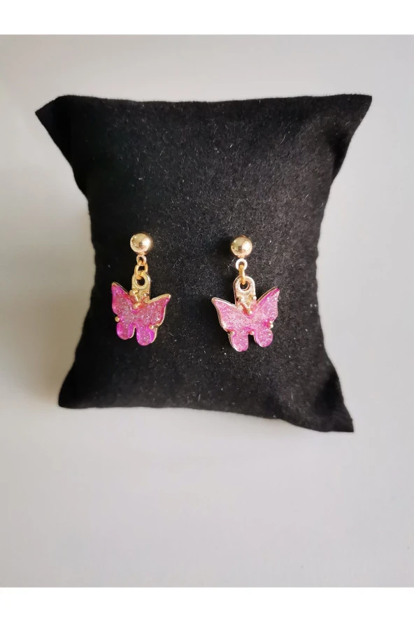 MİNİK ADIMLAR Kelebek Top Küpe - 5