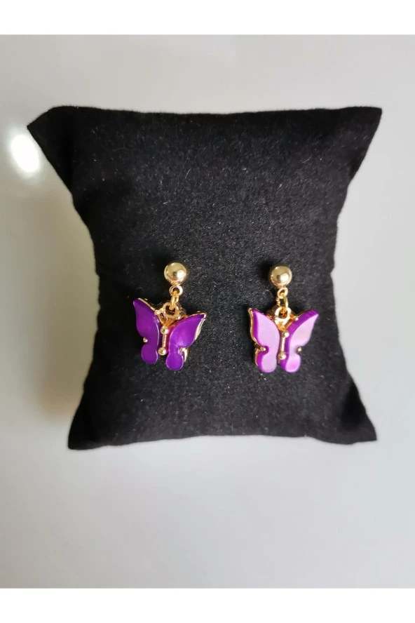 MİNİK ADIMLAR Kelebek Top Küpe - 5