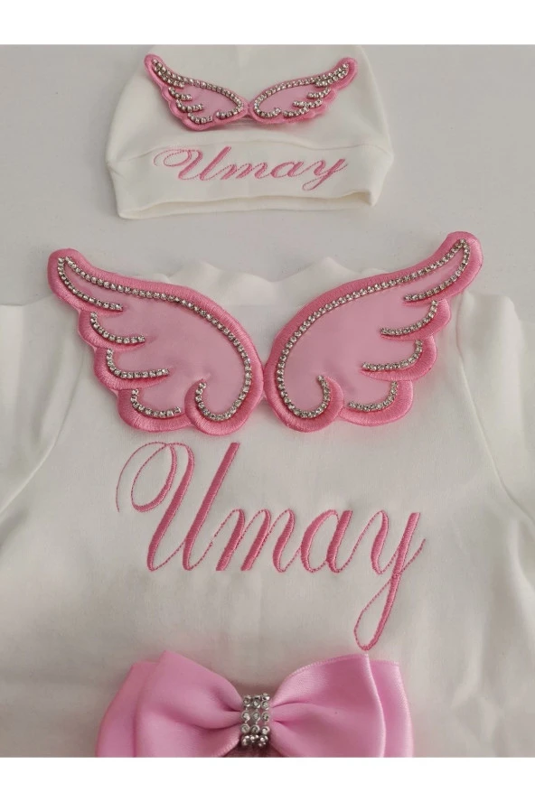 MİNİK ADIMLAR İsme Özel Nakışlı Kristal Tüllü Tulum - 2