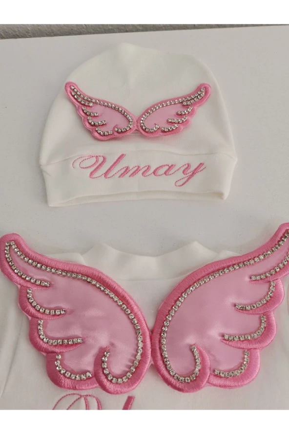 MİNİK ADIMLAR İsme Özel Nakışlı Kristal Tüllü Tulum - 3