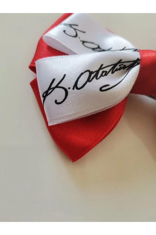 MİNİK ADIMLAR 2 Adet 29 Ekim 10 Kasım ATATÜRK Ve İMZASI Baskılı Özel Tasarım Klips Toka - 2