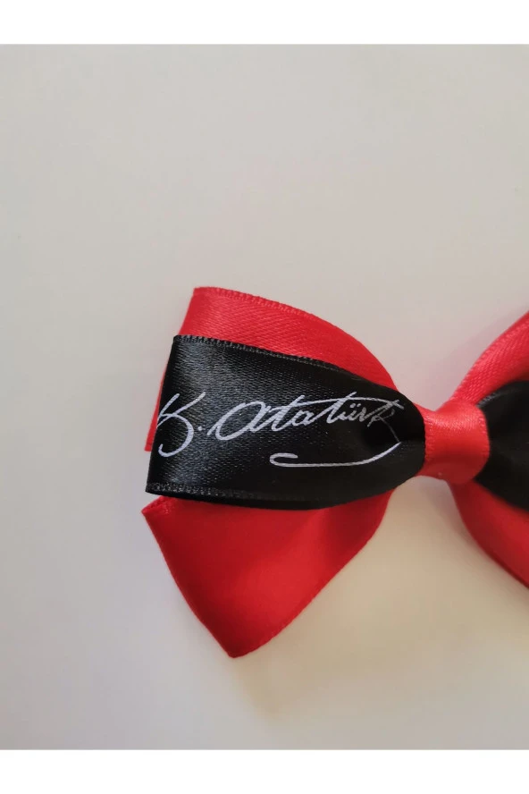 MİNİK ADIMLAR 23 Nisan Tokası Atatürk Ve Imzası Baskılı Özel Tasarım Klipsli - 2