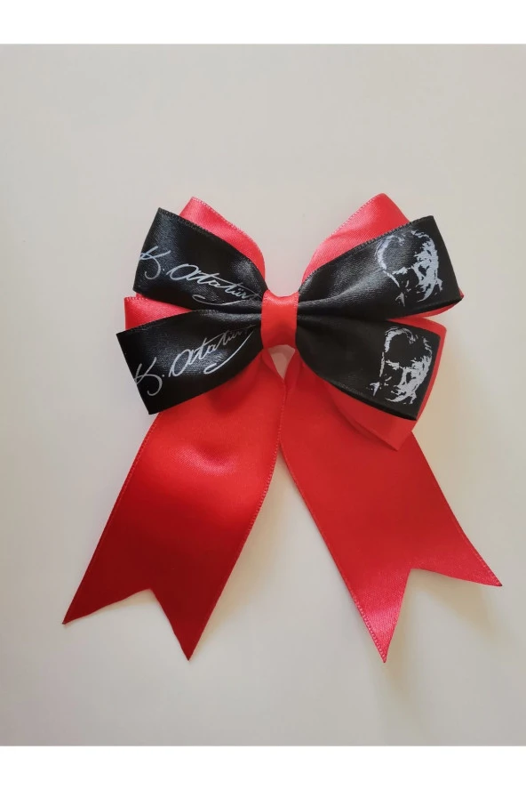 MİNİK ADIMLAR 2 Adet 23 Nisan Tokası Atatürk Ve Imzası Baskılı Özel Tasarım Klipsli - 5