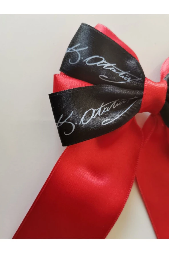 MİNİK ADIMLAR 23 Nisan Tokası Atatürk Ve Imzası Baskılı Özel Tasarım Klipsli - 2