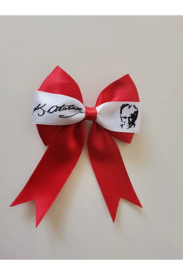 MİNİK ADIMLAR 2 Adet 23 Nisan Tokası Atatürk Ve Imzası Baskılı Özel Tasarım Klipsli - 5