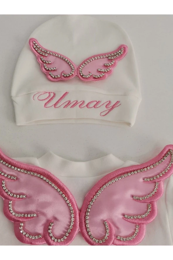 MİNİK ADIMLAR İsme Özel Nakışlı Kristal Tüllü Tulum - 4