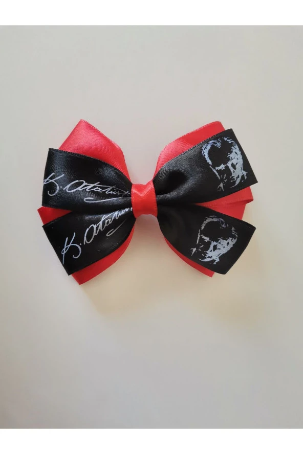 MİNİK ADIMLAR 2 Adet 23 Nisan Tokası Atatürk Ve Imzası Baskılı Özel Tasarım Klipsli - 5