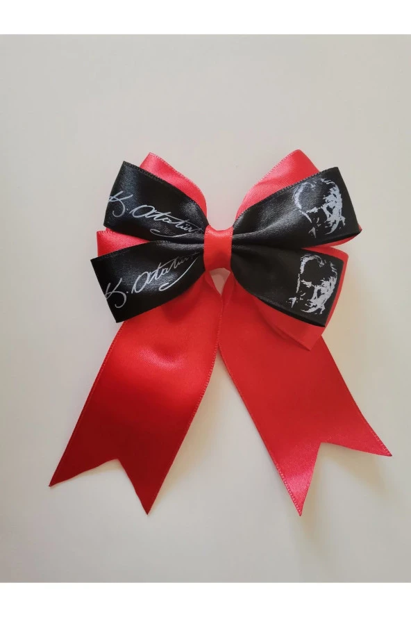 MİNİK ADIMLAR 23 Nisan Tokası Atatürk Ve Imzası Baskılı Özel Tasarım Klipsli - 4