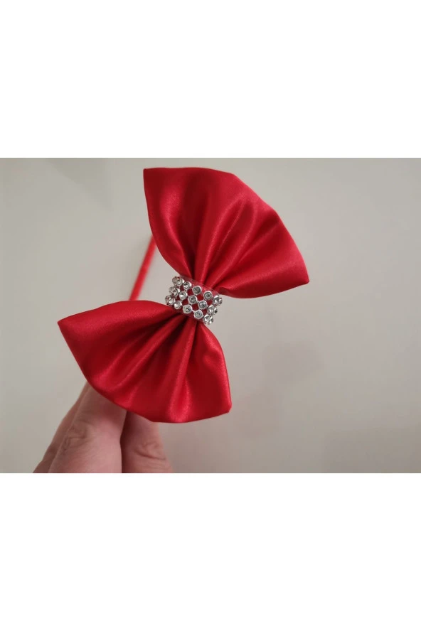 MİNİK ADIMLAR Kırmızı Taşlı Lohusa Tacı - 3