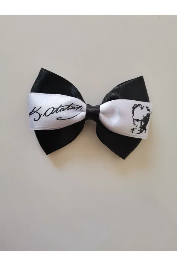 MİNİK ADIMLAR 23 Nisan Tokası Atatürk Ve Imzası Baskılı Özel Tasarım Klipsli - 5