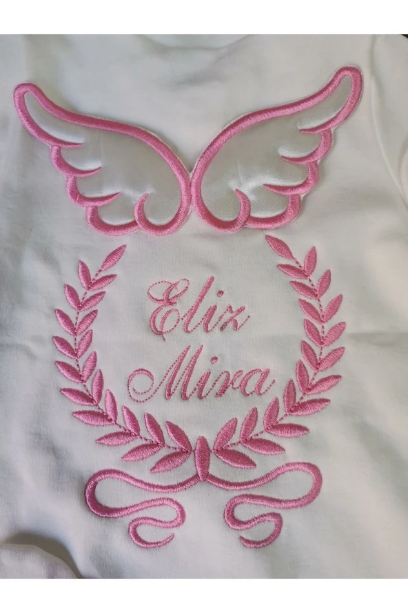 MİNİK ADIMLAR İsme Özel Nakışlı Tulum - 3