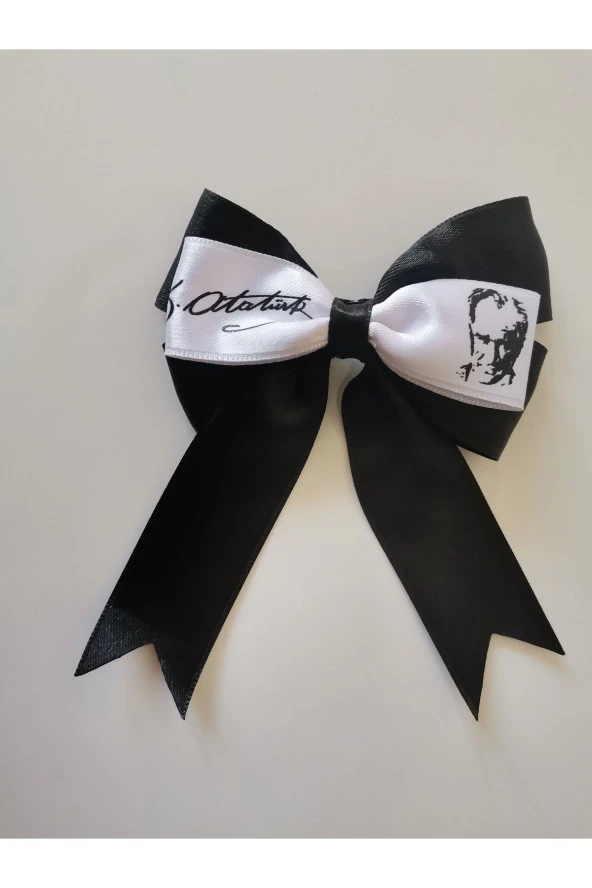 MİNİK ADIMLAR 23 Nisan Tokası Atatürk Ve Imzası Baskılı Özel Tasarım Klipsli - 4