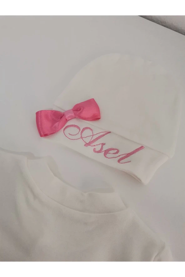 MİNİK ADIMLAR İsme Özel Nakışlı Bebek Tulum ve Battaniye İsimli Balonlu Sevimli Ayıcıklı - 4