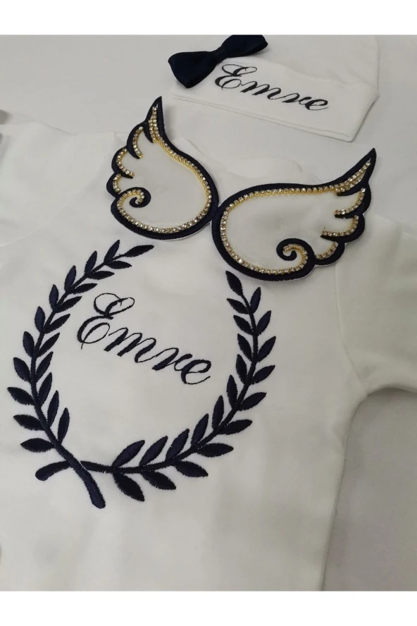 MİNİK ADIMLAR Isme Özel Melek Kanatlı 11'lu Hastane Çıkışı - 2