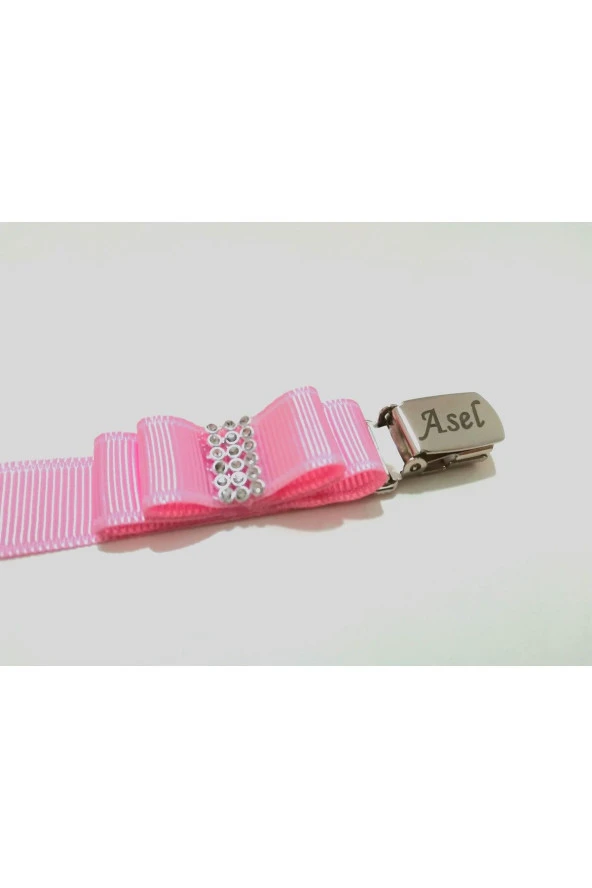 MİNİK ADIMLAR Minik Adımlar İsme Özel Emzik Zinciri İsimli Emzik Askısı - 2