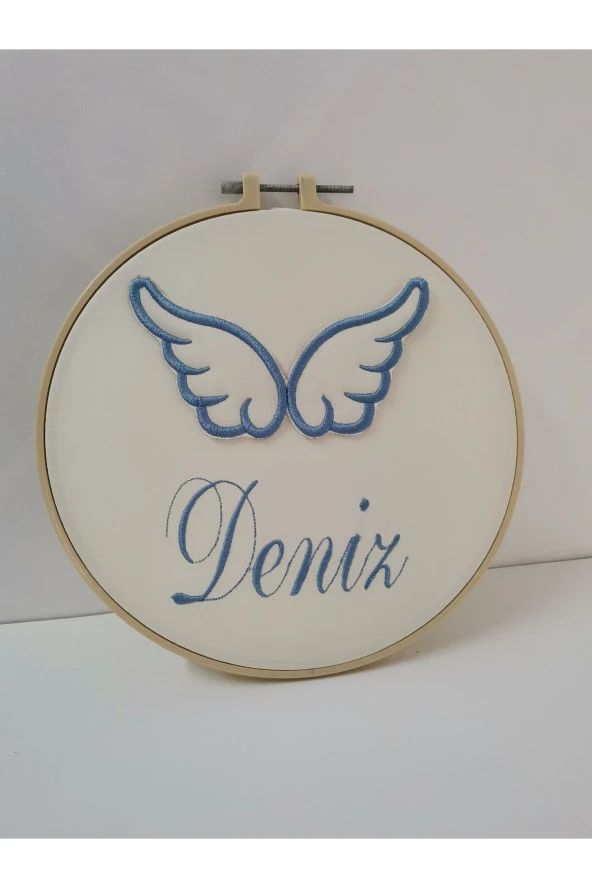 MİNİK ADIMLAR İsme Özel Nakışlı Kapı Süsü İsimli