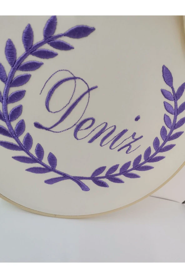 MİNİK ADIMLAR İsme Özel Nakışlı Kapı Süsü İsimli Balonlu Sevimli Ayıcıklı - 2