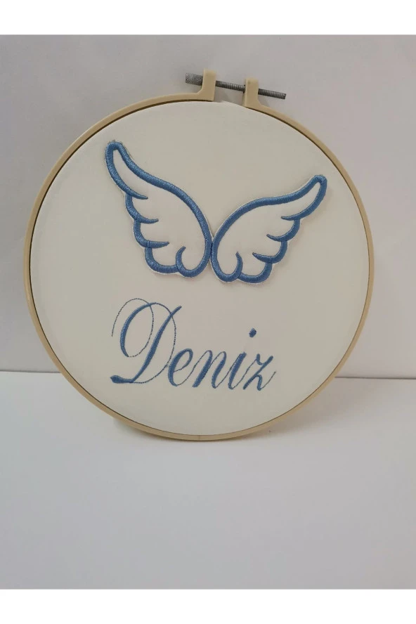 MİNİK ADIMLAR İsme Özel Nakışlı Kapı Süsü İsimli - 2