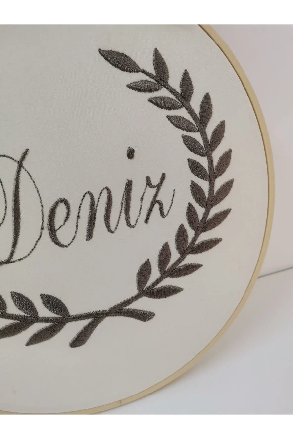 MİNİK ADIMLAR İsme Özel Nakışlı Kapı Süsü İsimli Balonlu Sevimli Ayıcıklı - 3