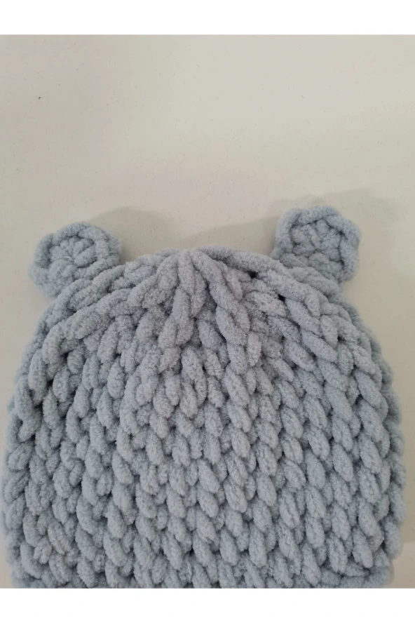 MİNİK ADIMLAR Alize Puffy El Örgüsü Şapka - Resim 2