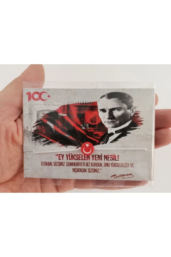 MİNİK ADIMLAR 29 Ekim Cumhuriyet Bayramı Kartı Ve Ay Yıldız Bilekliği 10 Adet - 4