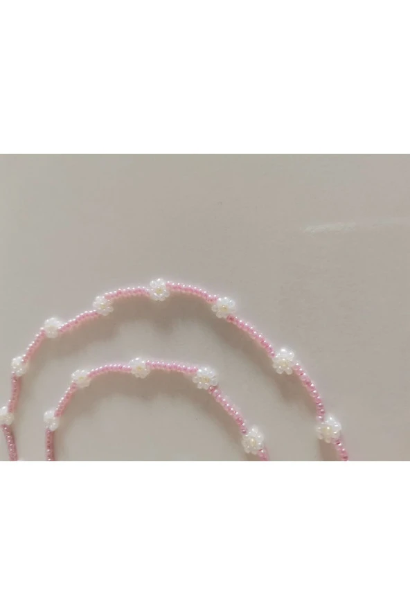 MİNİK ADIMLAR Kum Boncuk Papatya Gözlük Ipi & Gözlük Aksesuarı - 5