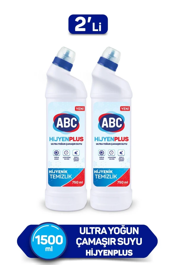 ABC Ultra Çamaşır Suyu Hijyen Plus 750 ml 2'li