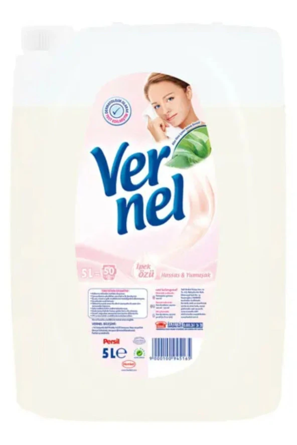 Vernel Çamaşır Yumuşatıcı Sensitive 5 Lt 4 Adet