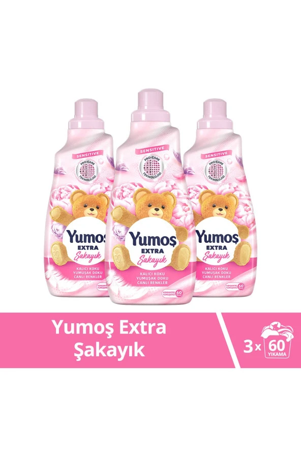 Yumoş Extra Konsantre Çamaşır Yumuşatıcısı Şakayık 1440 X3